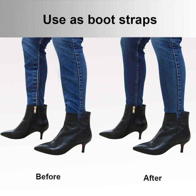Boncas Sturdy Adjustable Elastic Boot Straps Motorcycle Pant Clips Bicycle Stirrups Straps Keeping Your Pants Tucked - Image 4